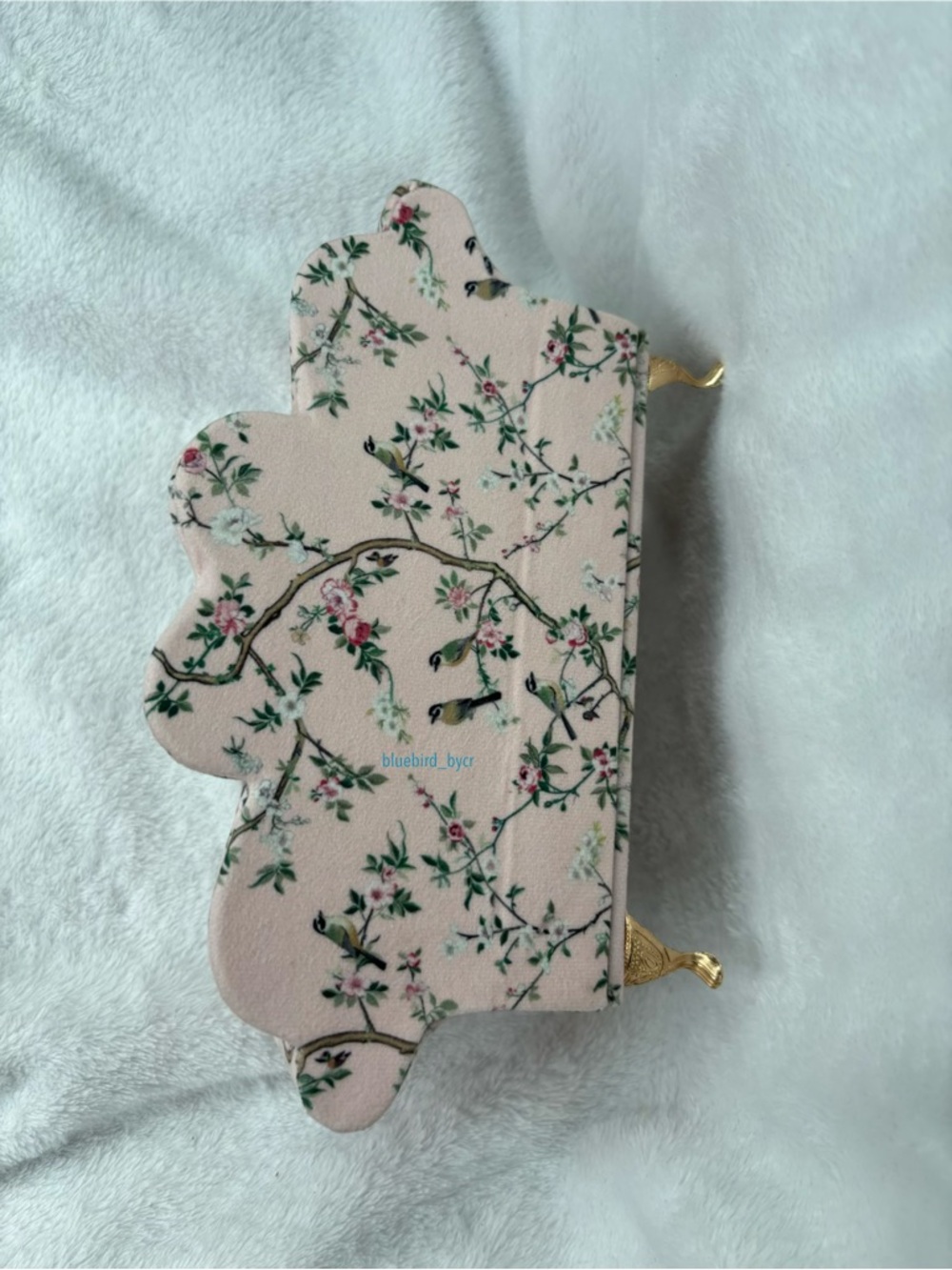 Floral Pink Miniature Jewelry Sofa Display - Picture 8 of 10